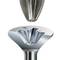 A drill bit and a screw head with a matching shape; demonstrating how the drill bit precisely extracts the screw head.