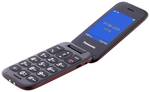 Panasonic KX-TU400 Big button flip top mobile phone Red