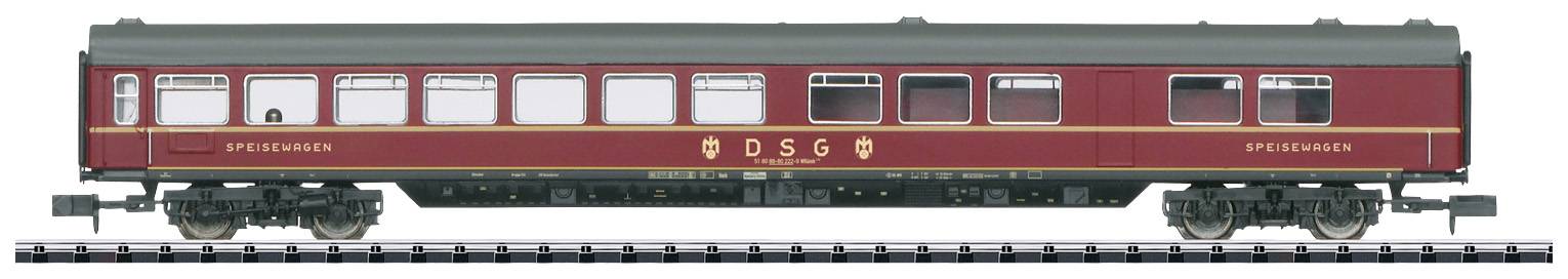 Image of MiniTrix 18474 N Express train dining car of the DB