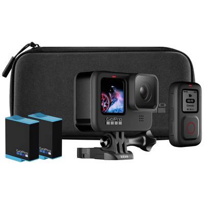 GoPro HERO9 Black Accessory Hard Bundle Action camera 5K, GPS, Waterproof, Shockproof, Audio stereo, Touchscreen, Wi-Fi