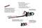 'Metabo HS 18 LTX BL' Hedge Trimmer with Lithium-Ion Battery, LED Status Indicator, Adjustable Handle and Vibration-Dampened Protection.
