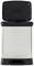 A silver rubbish bin with an open lid and black pedal for operation. Suitable for kitchens or offices.