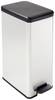 Curver DECO Bin 240640 Garbage bin 40 l (W x H x D) 250 x 610 x 420 mm Silver, Black 1 pc(s)