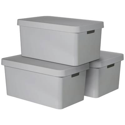   Curver  240659    Plastic box  INFINITY    (W x H x D) 560 x 270 x 390 mm  Grey  3 pc(s)