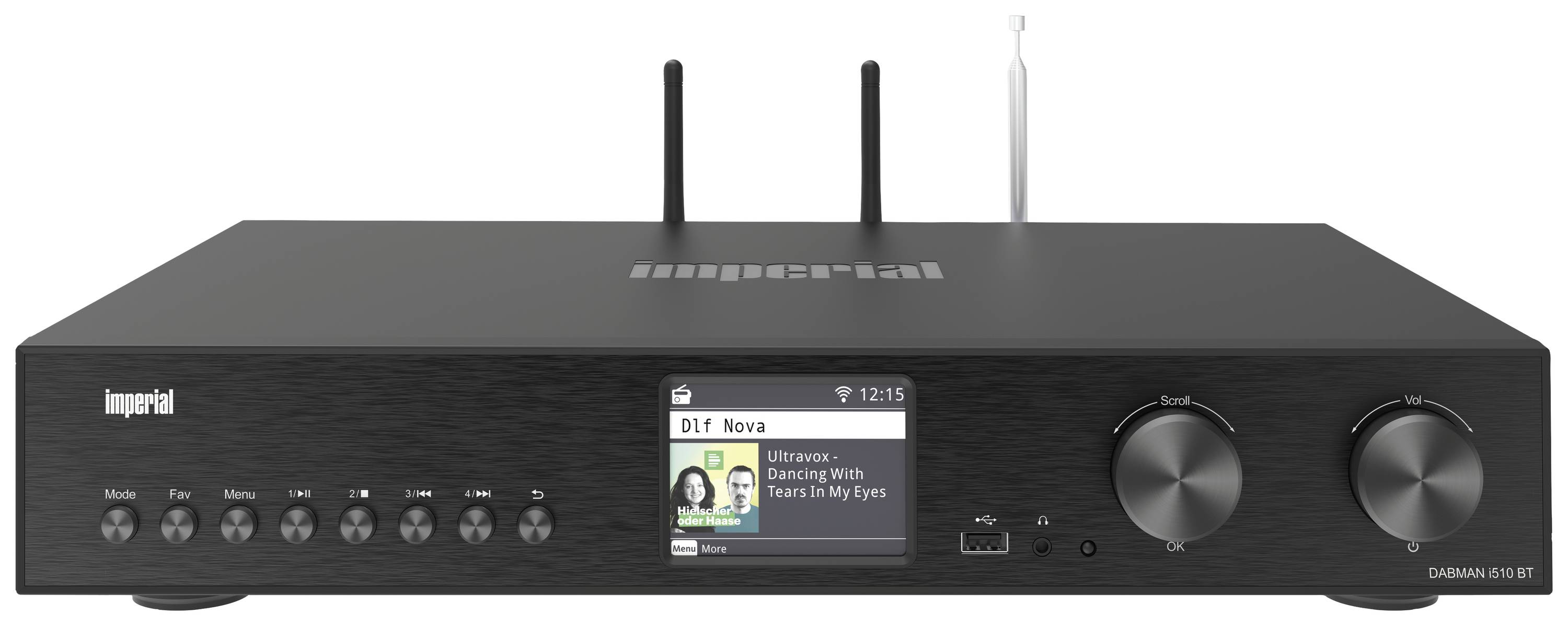 Imperial DABMAN i510 BT Hi-Fi internet radio tuner Black Bluetooth®, DAB+,  USB, Wi-Fi, Internet radio 