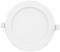 Round white LED ceiling light, flat, with side mounting brackets, against a neutral background.