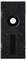 'A black electrical socket module with a central round hole and multiple rectangular slots, designed for various plug types.'