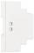 A white, rectangular electronic device with two small rectangular buttons on the side.