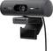 Black webcam with wide-lens on adjustable mount; brand logo visible. Perfect for video calls or streaming.