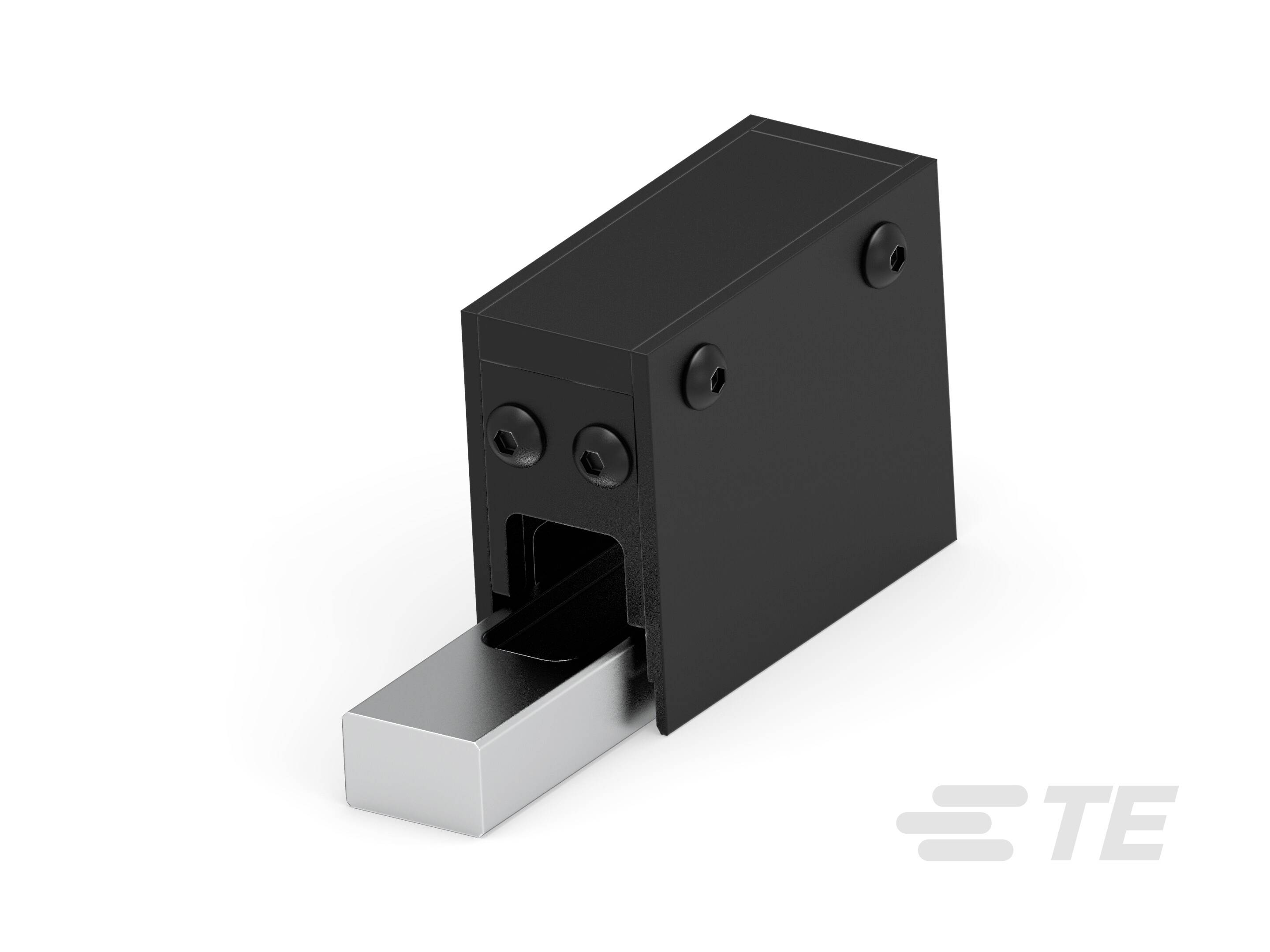 A black mechanical switch, partially open with a silver lever, demonstrates its functionality or connection potential.