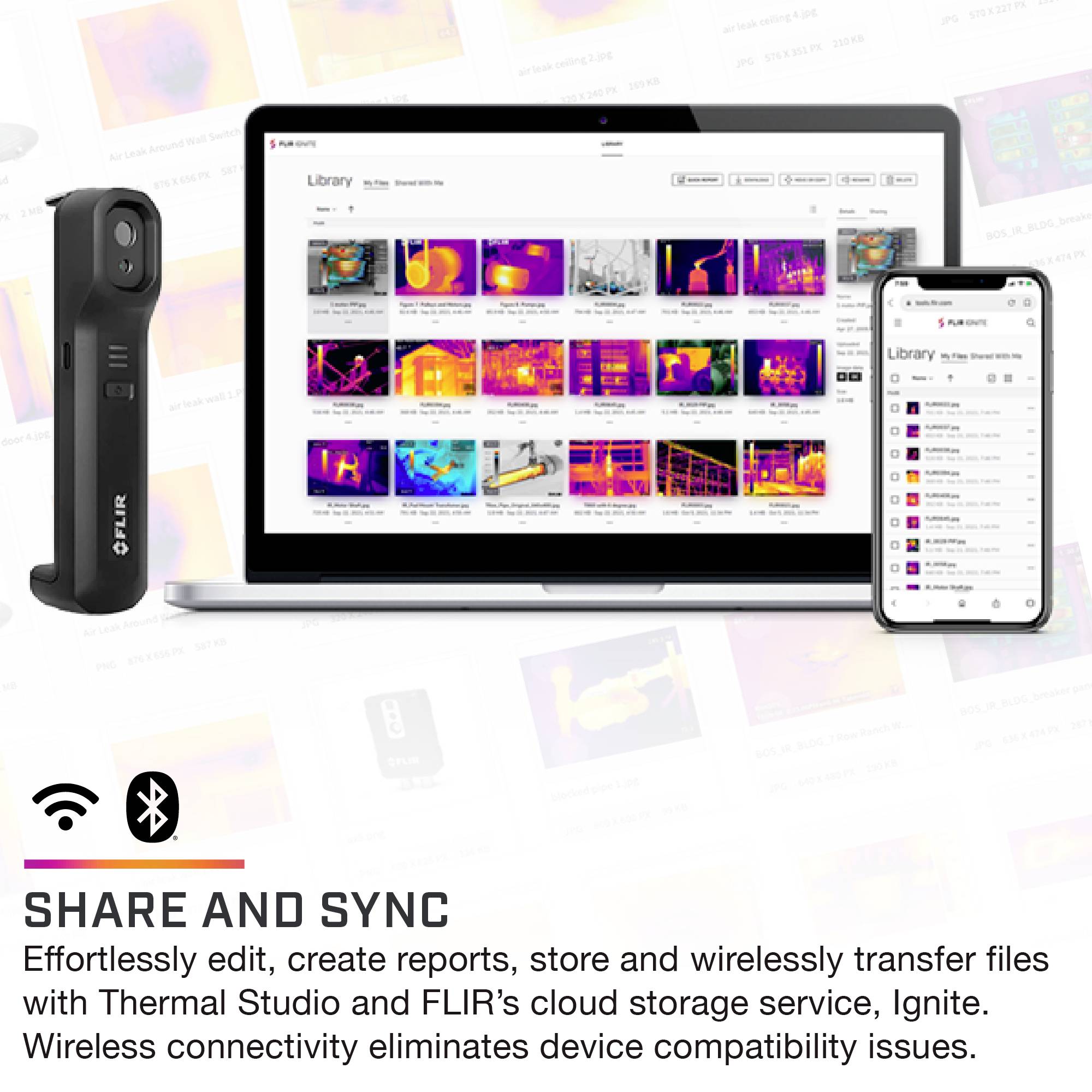 FLIR EDGE PRO IR camera -20 up to +400 °C 160 x 120 Pixel 8.7 Hz-11