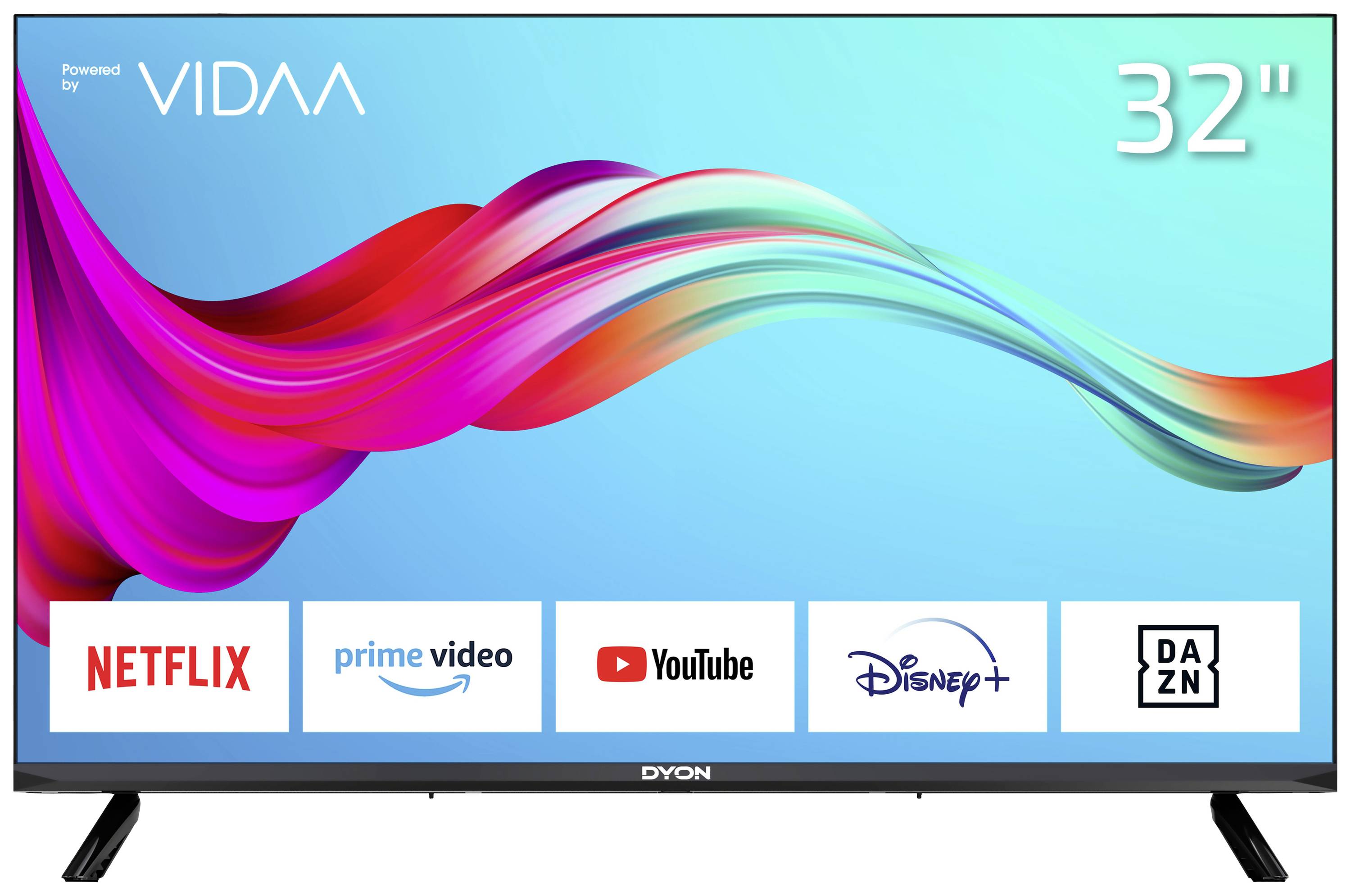 Dyon SMART 32 VX LED TV 80 cm 32 inch EEC F (A - G) DVB-T2, DVB-C, DVB-S2, HD ready, Smart TV, Wi-Fi, CI+ Black