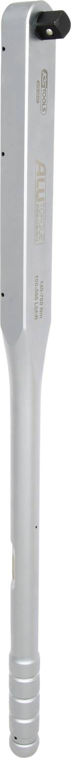 A silver aluminium baseball bat, positioned vertically.