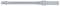 A silver torque wrench with a scale on the shaft. Used for tightening screws with precise torque.