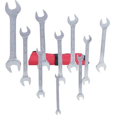KS Tools 517.0123 517.0123 Double-ended open ring spanner set     