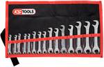 Double fork-spanner-set,15°+75° 15-TLG 3,2-14mm