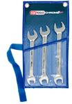 CHROMEplus double wrench set, 3-piece