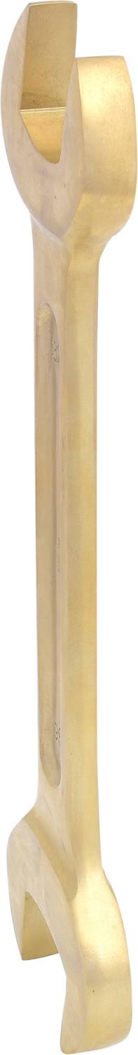 A golden spanner angled upwards.