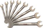 Titanium plus double wrench set, 8-piece