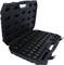 Black toolcase with various socket wrenches. The case is open, with the tools neatly arranged.