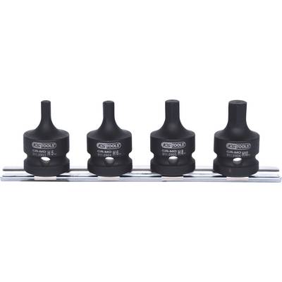 Four black dowel nuts, numbered H5 to H8, secured on a metal mounting bracket. They are evenly aligned.
