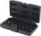 A black hard-shell case containing a set of socket keys in various sizes, embedded in foam.