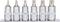 Six Torx bits in various sizes arranged on a holder.