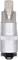 Metal cutting tool with a multi-layered, toothed cutting head. Primarily used in mechanical or industrial applications.