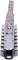 A row of metallic screwdriver bits in various sizes, arranged vertically in a holder.