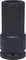 Black hexagonal socket nut with extended shaft, suitable for mechanical work in hard-to-reach locations.