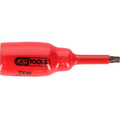 Red screwdriver with 'KS TOOLS' logo, TX30 Torx head.