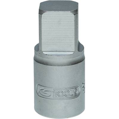 Metal tool attachment with a square end, suitable for turning screws. 'KS TOOLS' brand name on the side.