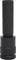 Black, cylindrical steel sleeve, likely a deep socket tool, standing upright against a neutral background.