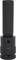 A black cylindrical metal component, consisting of two sections, possibly a machine part or adapter.