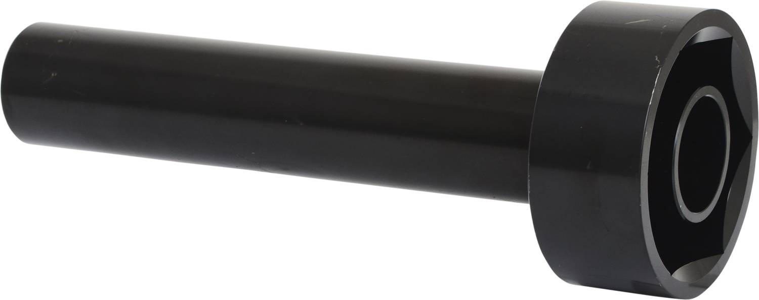 Metal spanner with a long handle and hexagonal opening, used for technical maintenance work.