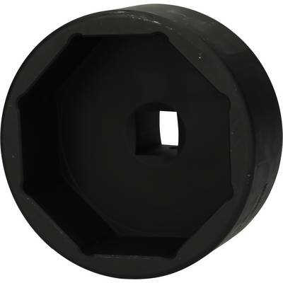 A black, hexagonal metal tool component with a square opening in the centre. It is likely used for specialised mounting or installation purposes.