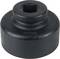 Black-painted adapter with a square opening, likely a tool attachment, on a light background.