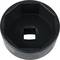 Black, hexagonal socket adaptor, suitable for tightening or loosening nuts.