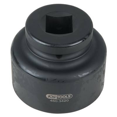 A black KS Tools socket, model number 460.3420, made of metal.