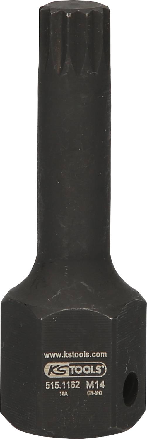 Black multi-tooth socket wrench by KS Tools, marked M14.