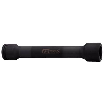 Black socket wrench by KS Tools, likely made from robust material, cylindrical with hexagonal ends. Suitable for mechanical work.
