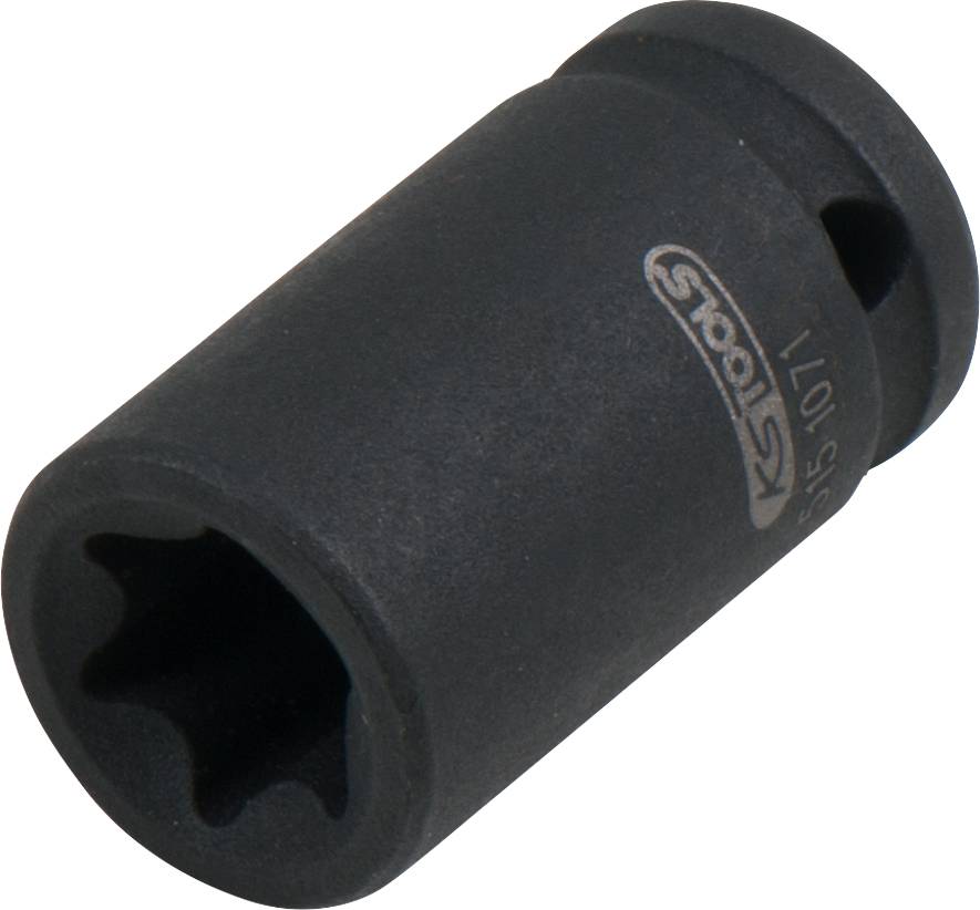 A black metal socket with the inscription 'KStools'. Suitable for work with screws and nuts.