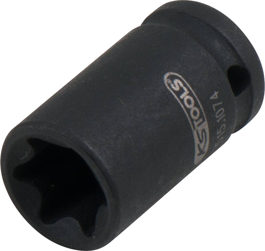 Pictured is a black impact socket from KS Tools. It is used to turn screws or nuts with an impact wrench.