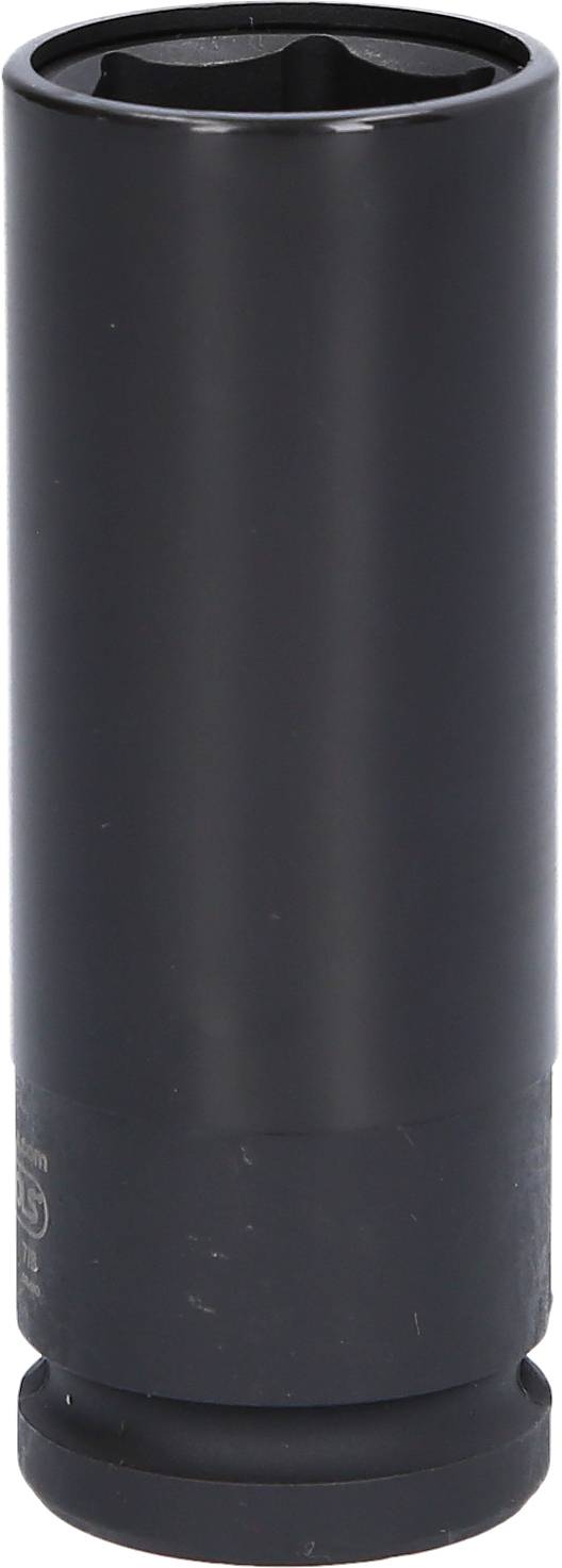 A black, metallic cylinder, standing vertically, without visible markings or details, against a neutral background.