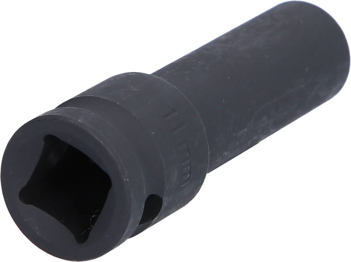 The illustration shows a black, cylindrical deep socket, which is used for screw-related work.