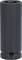 A black impact socket with '21 mm' marking, designed for use with a pneumatic impact wrench.