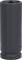 Long black socket for a spanner, 21 mm size, used for turning or loosening nuts and bolts.