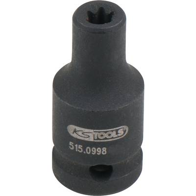 'Black hexagonal socket from KS Tools, model number 515.0998, suitable for specialised screw connections.'