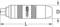 Technical drawing of a tool by KS Tools with marked lengths ('L') and diameters ('D').