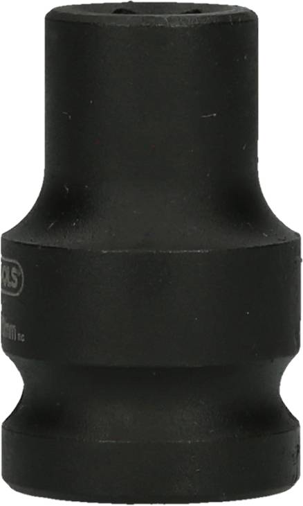 Black socket insert with cylindrical design, suitable for manual and machine-operated work in mechanics.